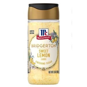 McCormick Bridgerton Sweet Lemon Flavored Finishing Sugar Limited Edition 3.6 oz